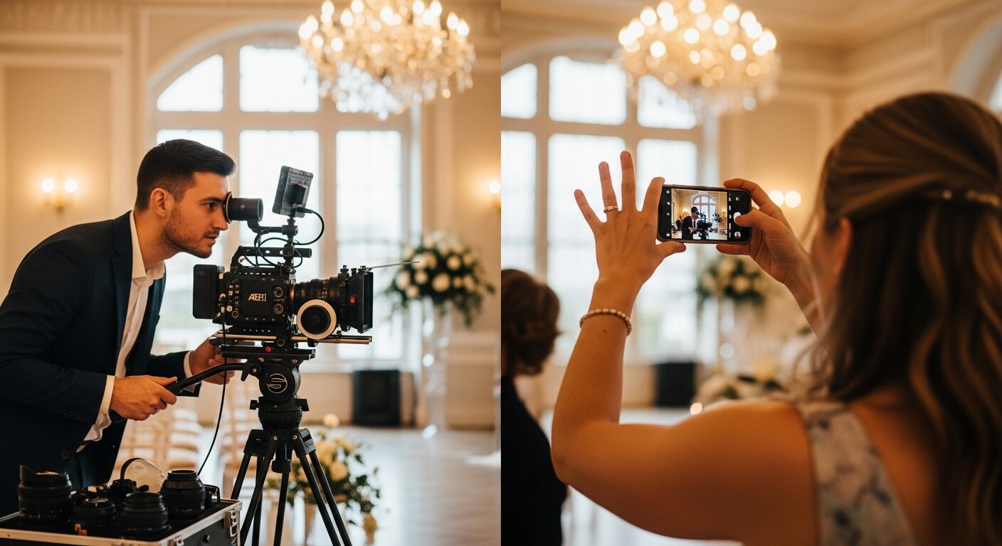 Wedding content creator vs videographer comparison
